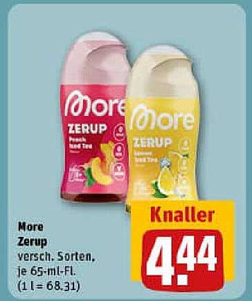 More Zerup - verschiedene Sorten, je 65-ml-Fl.