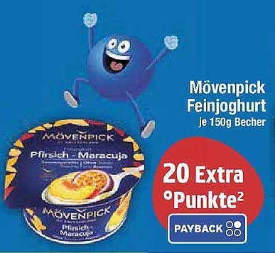 Mövenpick Feinjoghurt Pfirsich Maracuja je 150g Becher
