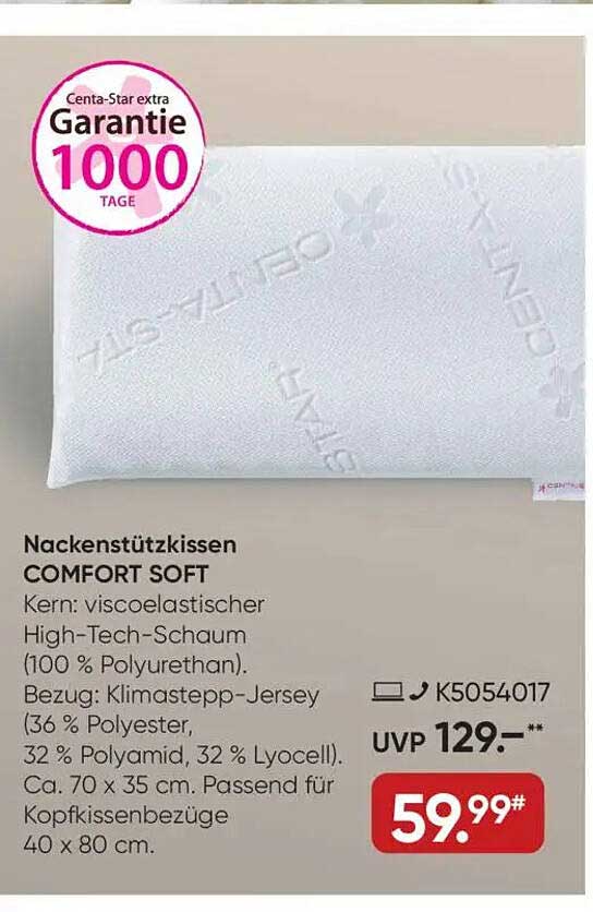 Nackenstützkissen COMFORT SOFT
