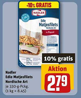 Nadler Edle Matjesfilets Nordische Art 330 g - Aktion