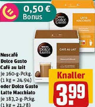 Nescafé Dolce Gusto Café au lait oder Latte Macchiato
