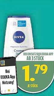 NIVEA Creme, bei EDEKA App Nutzung ab 3 Stück nur 1,79 € je Stück