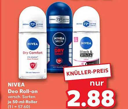 NIVEA Deo Roll-on verschiedene Sorten je 50 ml