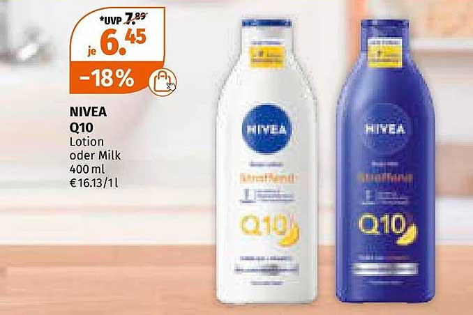 NIVEA Q10 Lotion oder Milk 400 ml