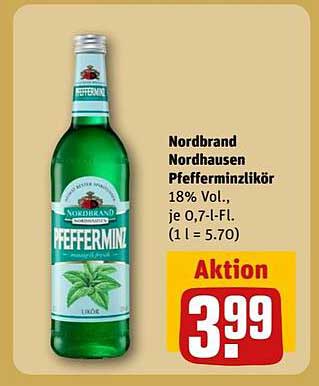 Nordbrand Nordhausen Pfefferminzlikör 0,7 l