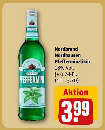 Nordbrand Nordhausen Pfefferminzlikör