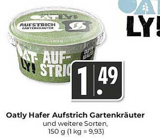 Oatly Hafer Aufstrich Gartenkräuter, 150 g