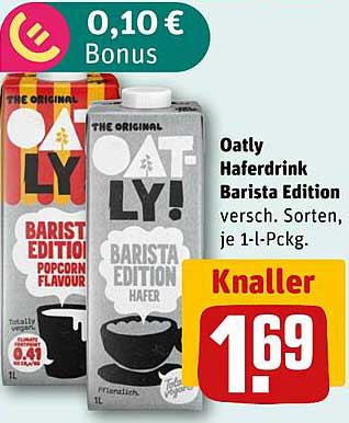 Oatly Haferdrink Barista Edition - Knallerpreis!
