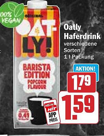 Oatly Haferdrink - Barista Edition Popcorn Flavour