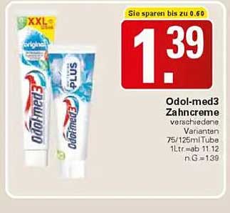 Odol-med3 Zahnpasta verschiedene Varianten 75/125ml