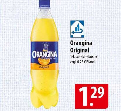 Orangina Original 1-Liter-PET-Flasche