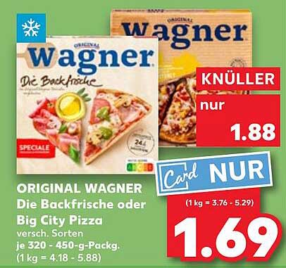 ORIGINAL WAGNER Die Backfrische oder Big City Pizza