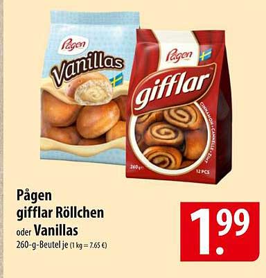 Päggens gifflar Röllchen oder Vanillas