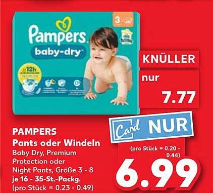 Pampers Baby-Dry Pants oder Windeln