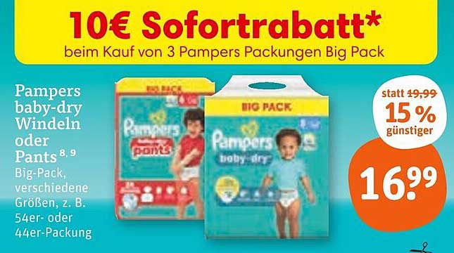 Pampers baby-dry Windeln oder Pants im Big-Pack