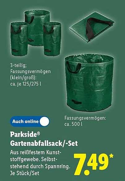 Parkside® Gartenabfallsack/-Set