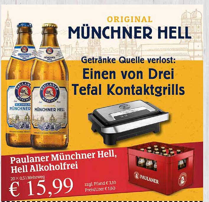 Paulaner Münchner Hell, Hell Alkoholfrei 20 x 0,51l