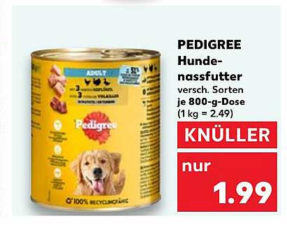PEDIGREE Hundenassfutter versch. Sorten je 800-g-Dose