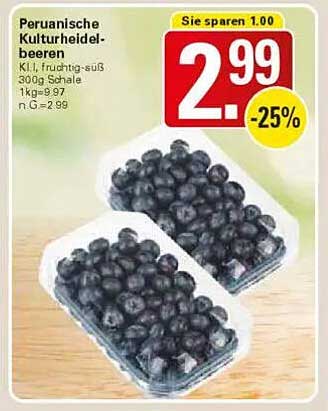 Peruanische Kulturheidelbeeren 300g