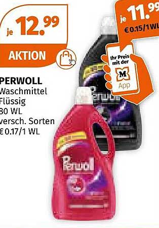 PERWOLL Waschmittel Flüssig 30 WL, verschiedene Sorten