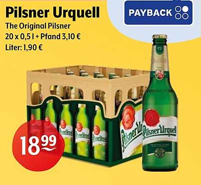 Pilsner Urquell 20 x 0,5 l – Das Original Pilsner