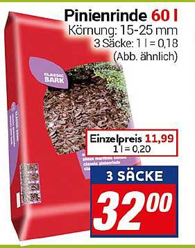 Pinienrinde 60 L