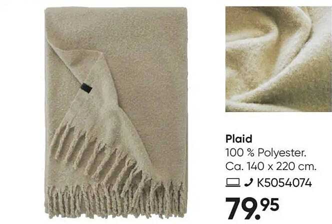 Plaid aus 100% Polyester – Gemütlichkeit für Ihr Zuhause