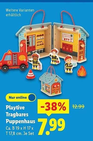 Playtive Tragbares Puppenhaus