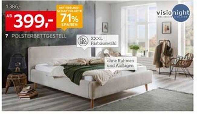 Polsterbettgestell Visionnight - Ab 399,- €