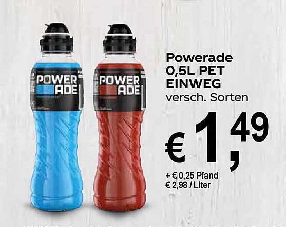 Powerade 0,5L PET Einweg - verschiedene Sorten