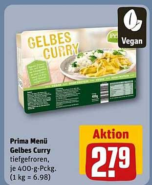 Prima Menü Gelbes Curry tiefgefroren, je 400-g-Pckg.