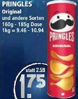 PRINGLES Original und andere Sorten 160g - 185g Dose