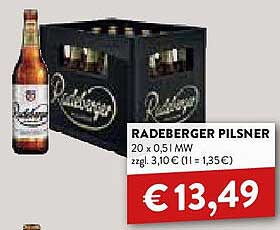 RADEBERGER PILSNER 20 x 0,5l MW