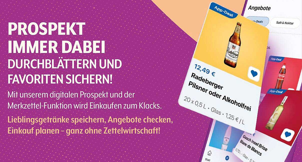 Radeberger Pilsner oder Alkoholfrei - jetzt im Angebot!