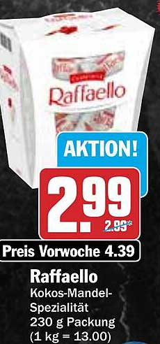 Raffaello Kokos-Mandel-Spezialität 230 g Packung