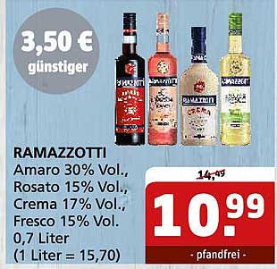 RAMAZZOTTI - 0,7 Liter zum Sonderpreis
