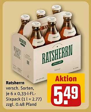Ratsherrn Helles Sixpack (6 x 0,33 l)