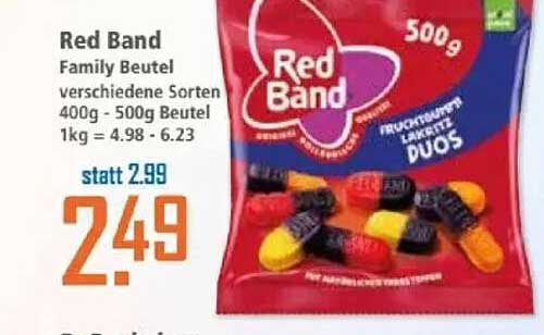 Red Band Family Beutel verschiedene Sorten 400g - 500g Beutel