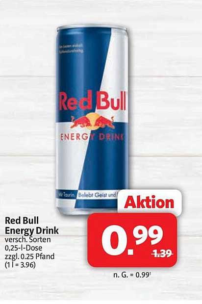 Red Bull Energy Drink 0,25 l-Dose - Aktion