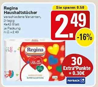 Regina Haushaltstücher - 3-lagig, verschiedene Varianten