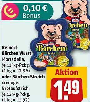 Reinert Bärchen Wurst