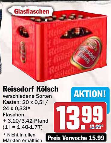 Reissdorf Kölsch - Kasten mit verschiedenen Sorten