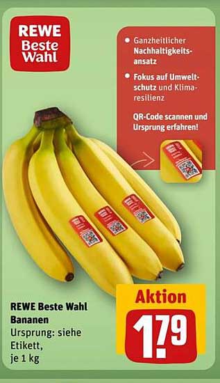 REWE Beste Wahl Bananen