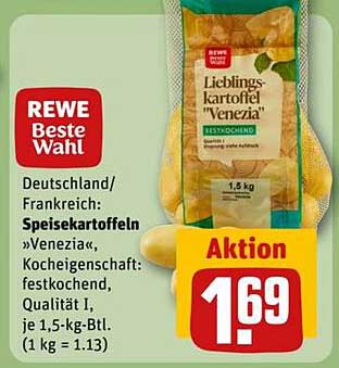 REWE Beste Wahl Lieblingskartoffeln 'Venezia', 1,5 kg