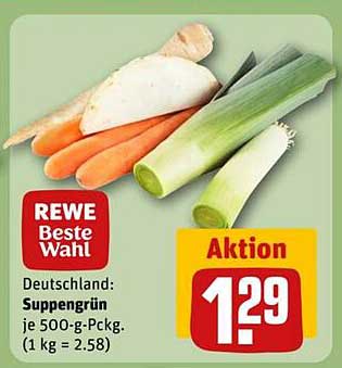 REWE Beste Wahl Suppengrün je 500-g-Pckg.