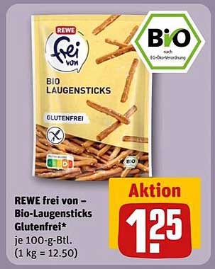 REWE frei von – Bio-Laugensticks Glutenfrei