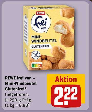REWE frei von – Mini-Windbeutel Glutenfrei