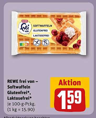 REWE frei von – Softwaffeln Glutenfrei*, Laktosefrei*
