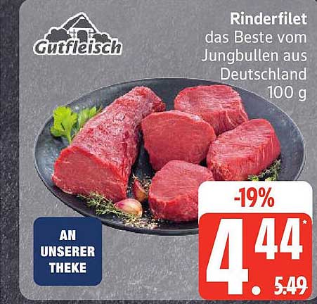 Rinderfilet – das Beste vom Jungbullen aus Deutschland