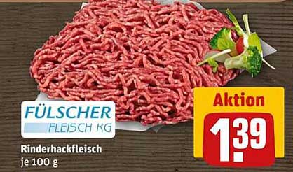 Rinderhackfleisch je 100 g